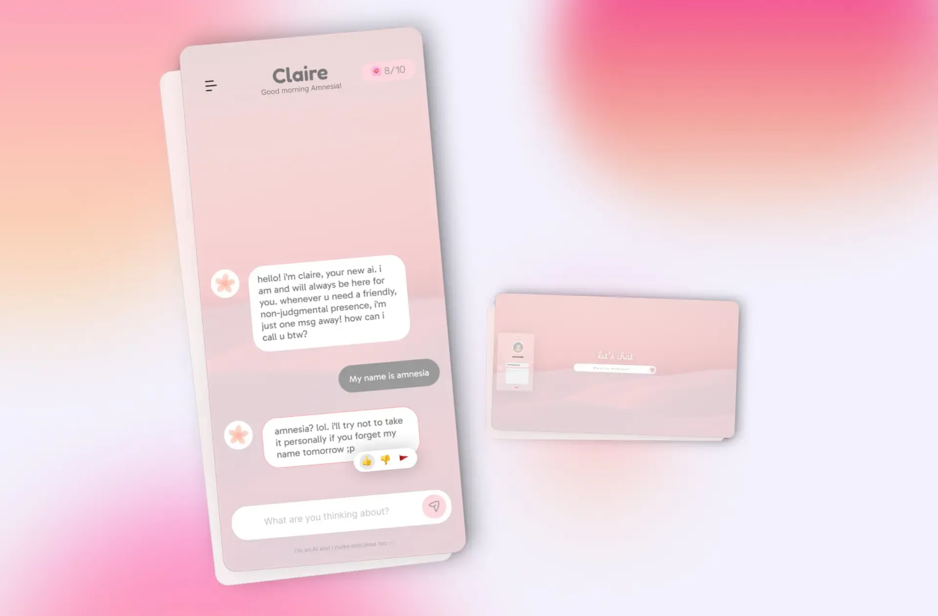 Claire's Demo Interface